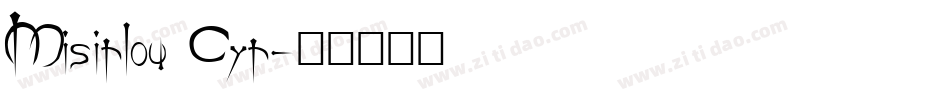 Misirlou Cyr字体转换